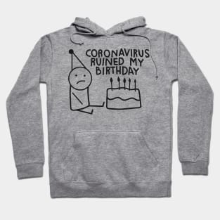 coronavirus ruined my birthday Hoodie